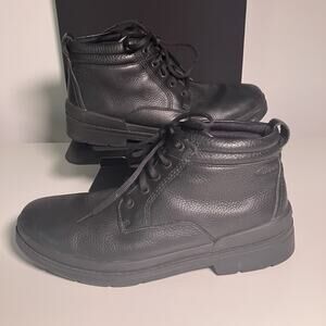 Clarks Men’s Size 10 Lined Black Leather Chukka Ankle Boots Work Biker 13291